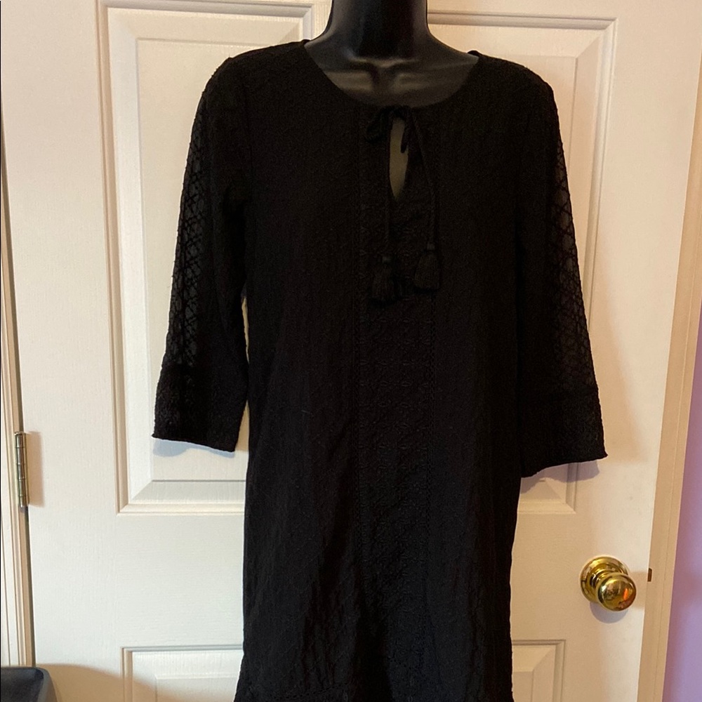 Lucky Brand new black lace dress size small
